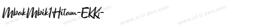 MbakMbik1Hitam-EKKj字体转换