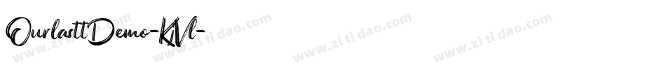 OurlasttDemo-KjVl字体转换