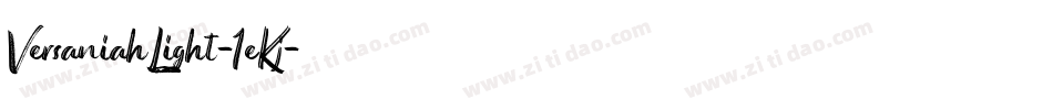 VersaniahLight-1eKj字体转换