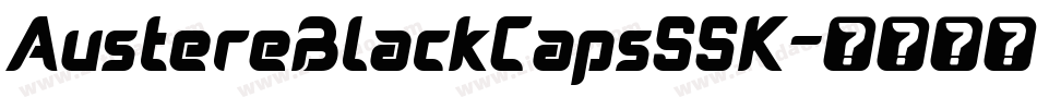 AustereBlackCapsSSK字体转换