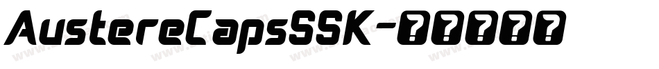 AustereCapsSSK字体转换