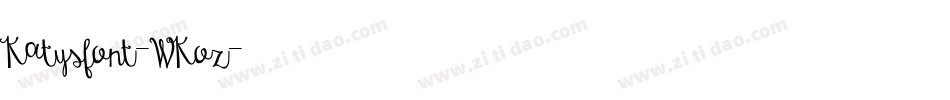 Katysfont-WKoz字体转换