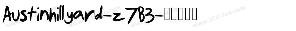 Austinhillyard-z7B3字体转换