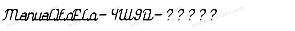 ManualitoFlo-4W9D字体转换