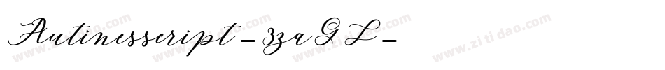Autinesscript-3zaGZ字体转换