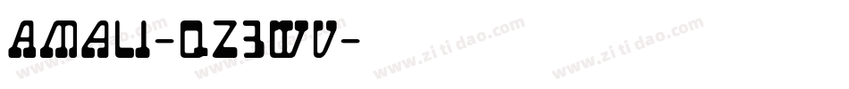 Amali-qZ3WV字体转换