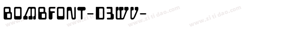 BombFont-d3wV字体转换