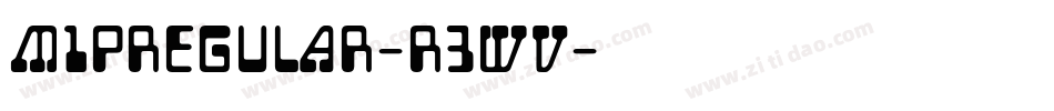 M1PRegular-R3wv字体转换