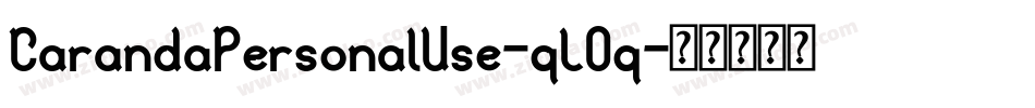 CarandaPersonalUse-qLOq字体转换