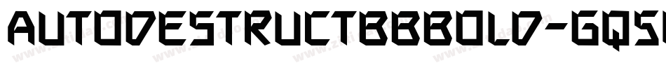 AutodestructbbBold-Gq5q字体转换