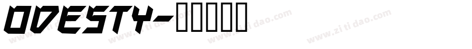 Odesty字体转换