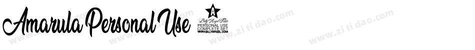 Amarula-Personal-Use-2字体转换