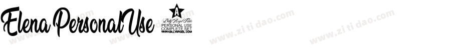 Elena-PersonalUse-2字体转换