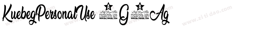 KuebegPersonalUse-1G2Ag字体转换