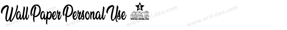 Wall-Paper-Personal-Use-2字体转换