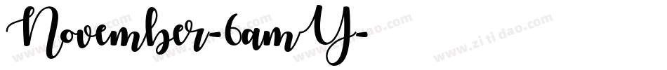 November-6amY字体转换