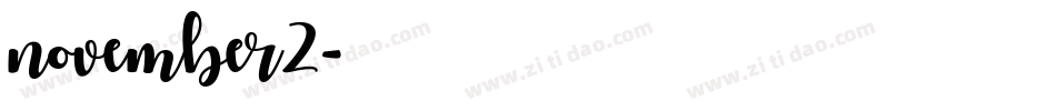 november2字体转换