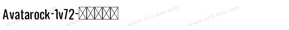 Avatarock-1v72字体转换