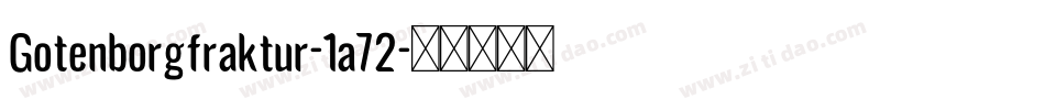 Gotenborgfraktur-1a72字体转换