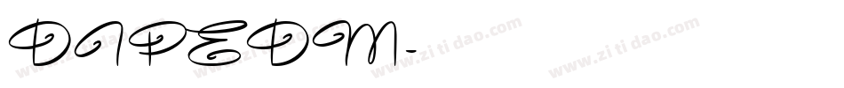 DIPEDM字体转换