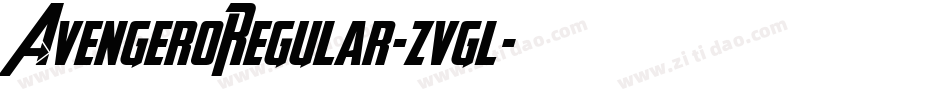 AvengeroRegular-zvgl字体转换
