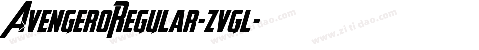AvengeroRegular-zvgl字体转换