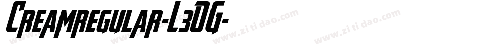 Creamregular-L3OG字体转换