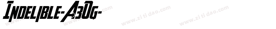 Indelible-A3Og字体转换