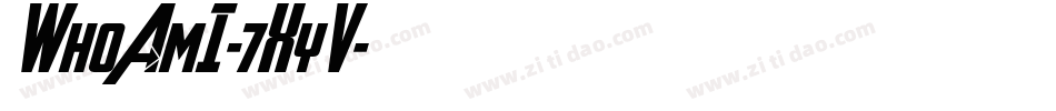 WhoAmI-7XyV字体转换