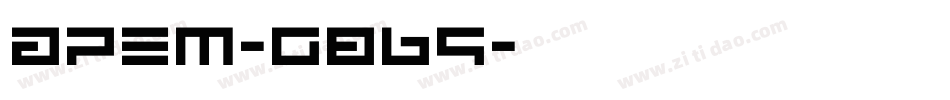Apem-g86q字体转换