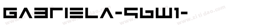 Gabriela-q6w1字体转换