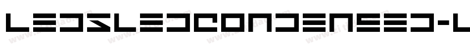 LedSledCondensed-lm6w字体转换