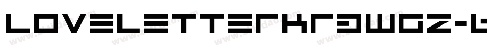 LoveletterKr3wgz-6v86字体转换
