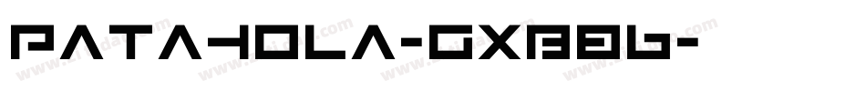 Patahola-gxB86字体转换