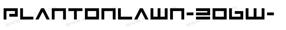 PlantOnLawn-2o6W字体转换