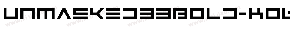 UnmaskedbbBold-KO6W字体转换