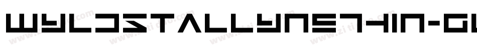 WyldStallynsThin-g6w3字体转换