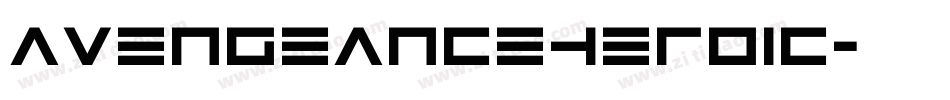 avengeanceheroic字体转换