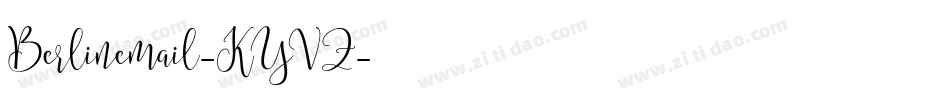 Berlinemail-KYVZ字体转换