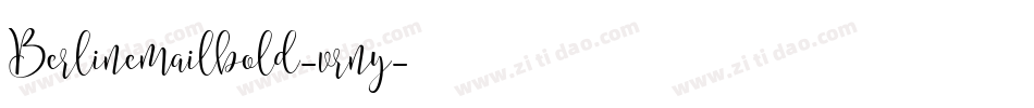 Berlinemailbold-vrny字体转换