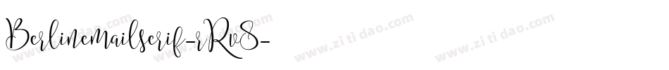 Berlinemailserif-rRv8字体转换