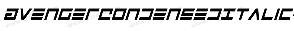 AvengerCondensedItalic-RmnM字体转换
