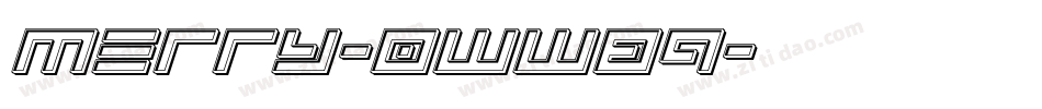 Merry-0WW89字体转换
