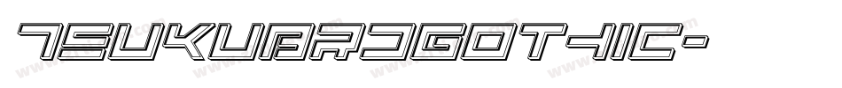 TsukuBRdGothic字体转换