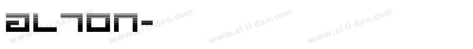 ALTON字体转换