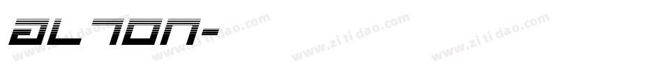 ALTON字体转换