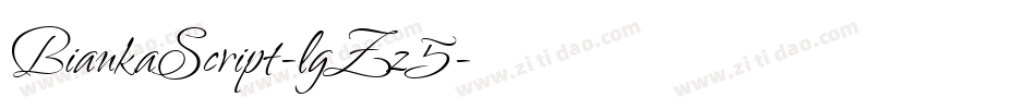 BiankaScript-lgZz5字体转换