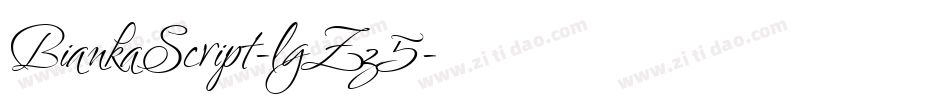 BiankaScript-lgZz5字体转换