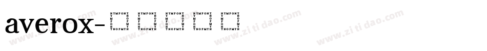 averox字体转换
