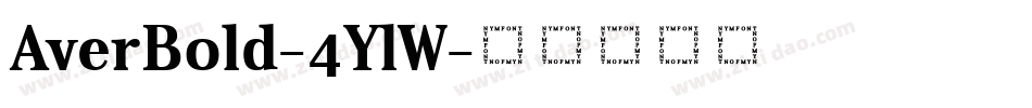 AverBold-4YlW字体转换